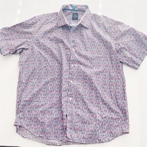 Men's Golf Shirt TaylorByrd Button down
Funky Wild Print XL Preppy College